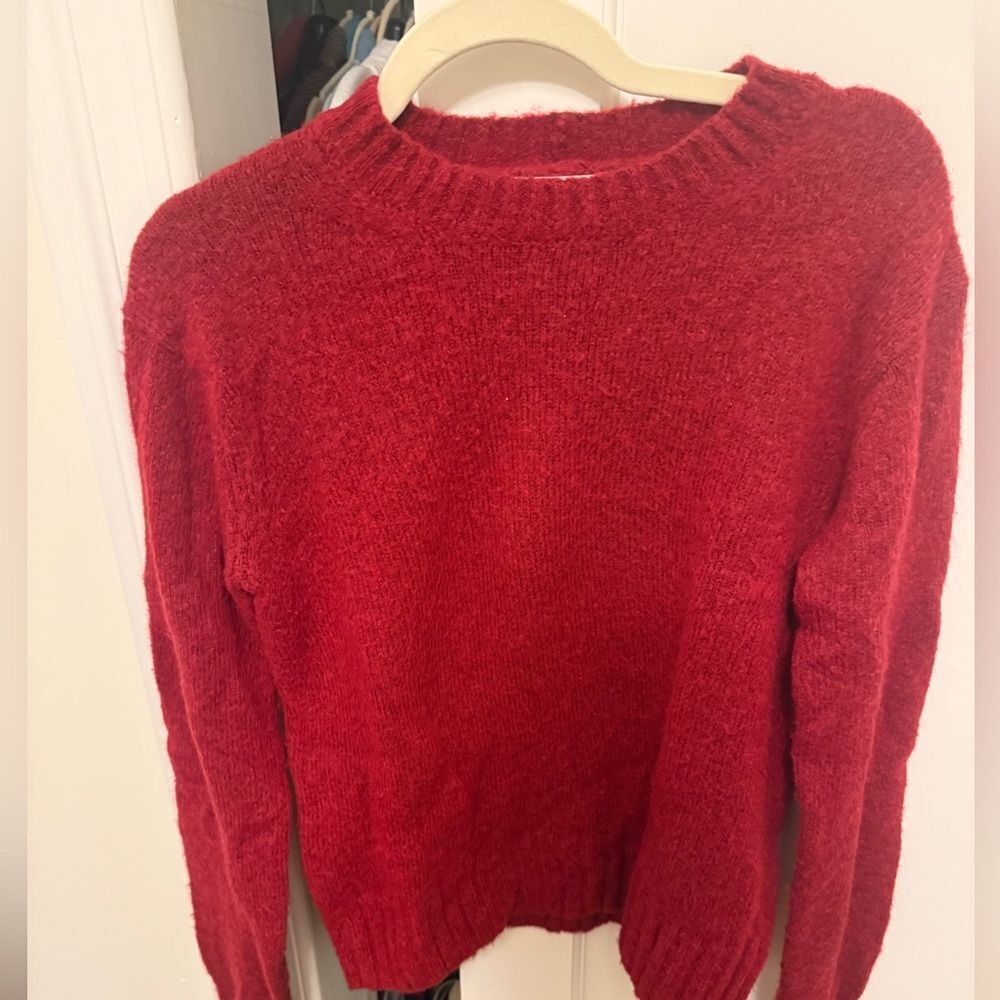 Helmut Lang Wool Crewneck Red Sweater Size S - Picture 2 of 2